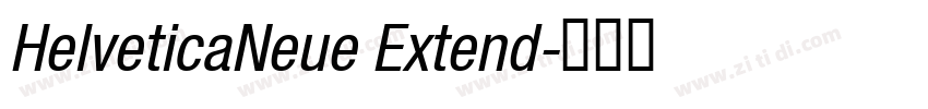 HelveticaNeue Extend字体转换